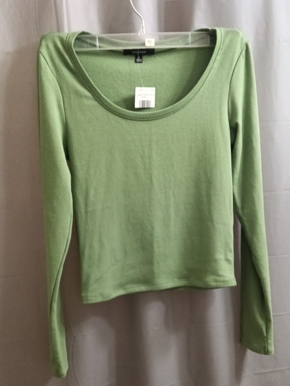 Ambience Light green scoop neckline long-sleeve top